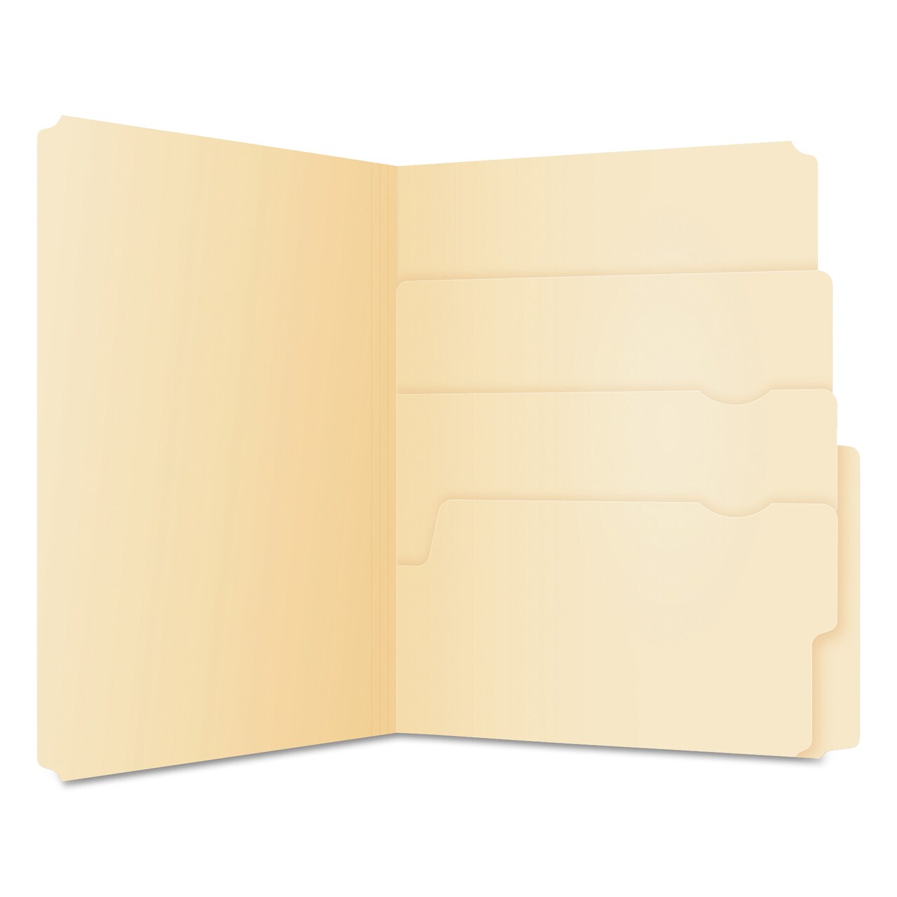 Pendaflex Divide It Up File Folders 1/2-Cut Tabs Letter Size Manila 24/Pack